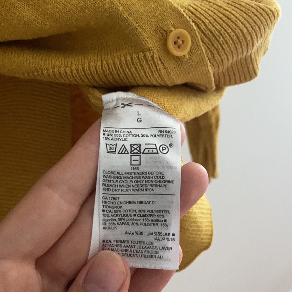 Yellow Cardigan - Picture 3 of 4